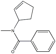 N-Methyl-N-(2-cyclopentenyl)benzamide Struktur