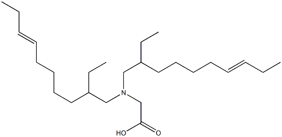 N,N-Bis(2-ethyl-7-decenyl)aminoacetic acid Struktur