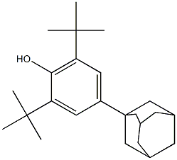 1-[3,5-Bis(tert-butyl)-4-hydroxyphenyl]adamantane Struktur