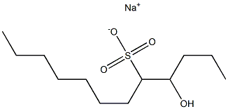 4-Hydroxydodecane-5-sulfonic acid sodium salt Struktur