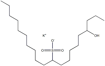 4-Hydroxyicosane-10-sulfonic acid potassium salt Struktur