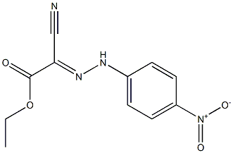 2-[2-(4-Nitrophenyl)hydrazono]-2-cyanoacetic acid ethyl ester Struktur