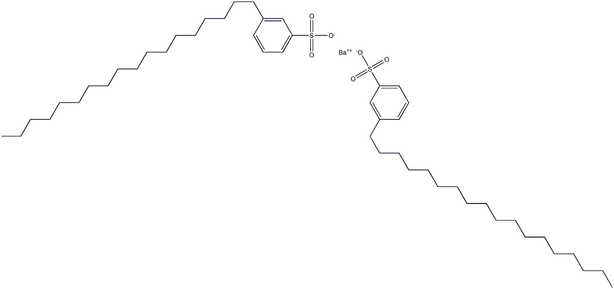 Bis(3-octadecylbenzenesulfonic acid)barium salt Struktur