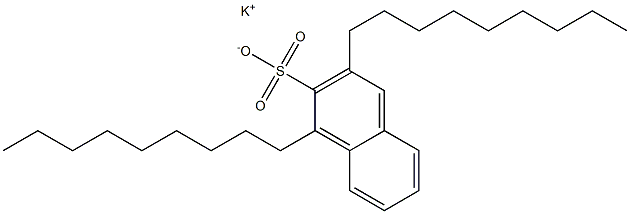 1,3-Dinonyl-2-naphthalenesulfonic acid potassium salt Struktur