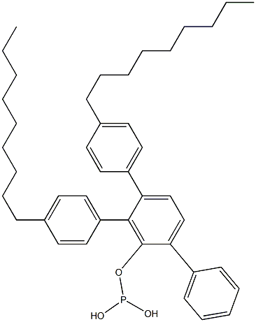 Phosphorous acid bis(4-nonylphenyl)[1,1'-biphenyl]-2-yl ester Struktur