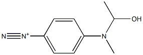 4-[(1-Hydroxyethyl)methylamino]benzenediazonium Struktur