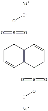 1,5-Dihydroxy-1,2,5,6-tetrahydro-1,5-naphthalenedisulfonic acid disodium salt Struktur