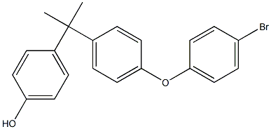 4-[1-[4-(4-Bromophenoxy)phenyl]-1-methylethyl]phenol Struktur