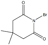 1-Bromo-4,4-dimethylpiperidine-2,6-dione Struktur