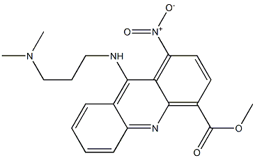 1-Nitro-9-[[3-(dimethylamino)propyl]amino]acridine-4-carboxylic acid methyl ester Struktur