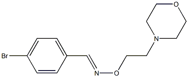 4-Bromobenzaldehyde [(E)-O-(2-morpholinoethyl)oxime] Struktur