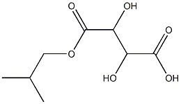 Tartaric acid hydrogen 1-isobutyl ester Struktur