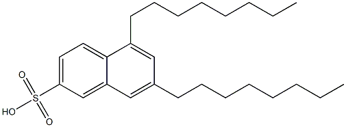 5,7-Dioctyl-2-naphthalenesulfonic acid Struktur