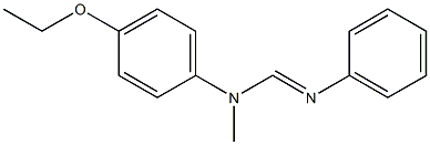 N1-Methyl-N2-phenyl-N1-(4-ethoxyphenyl)formamidine Struktur