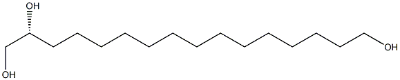 [R,(+)]-1,2,16-Hexadecanetriol Struktur