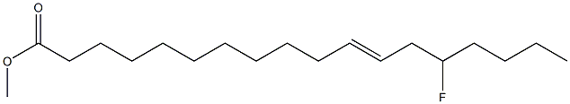 14-Fluorovaccenic acid methyl ester Struktur