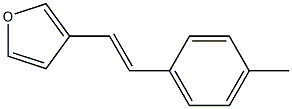 3-(4-Methylstyryl)furan Struktur