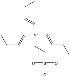 N,N-Di(1-butenyl)-N-(2-sulfonatoethyl)-1-buten-1-aminium Struktur