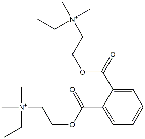 N,N'-[Phthaloylbis(oxyethylene)]bis(N,N-dimethylethanaminium) Struktur