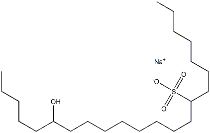 17-Hydroxydocosane-8-sulfonic acid sodium salt Struktur