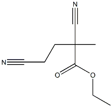 2,4-Dicyano-2-methylbutanoic acid ethyl ester Struktur