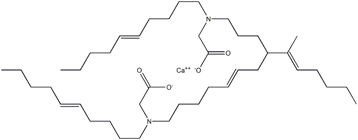 Bis[N,N-di(5-decenyl)glycine]calcium salt Struktur