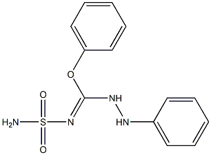 N-Sulfamoyl[phenoxy(2-phenylhydrazino)methan]imine Struktur