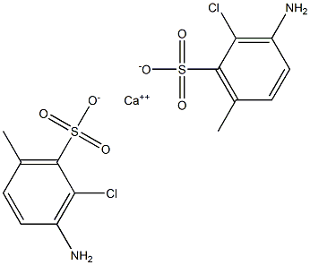 Bis(3-amino-2-chloro-6-methylbenzenesulfonic acid)calcium salt Struktur