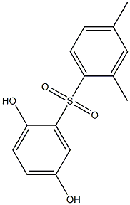 2,5-Dihydroxy-2',4'-dimethyl[sulfonylbisbenzene] Struktur