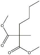 Butylmethylmalonic acid dimethyl ester Struktur