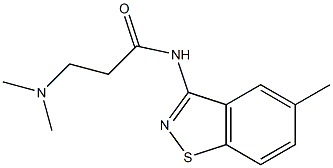 N-(5-Methyl-1,2-benzisothiazol-3-yl)-3-(dimethylamino)propanamide Struktur