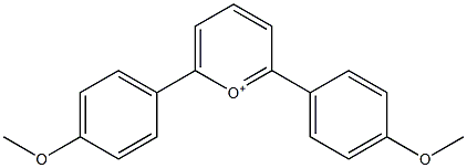 2,6-Bis(4-methoxyphenyl)pyrylium Struktur