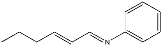 N-(2-Hexen-1-ylidene)aniline Struktur