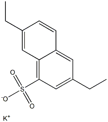 3,7-Diethyl-1-naphthalenesulfonic acid potassium salt Struktur