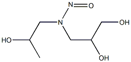 3-[(2-Hydroxypropyl)nitrosoamino]-1,2-propanediol Struktur