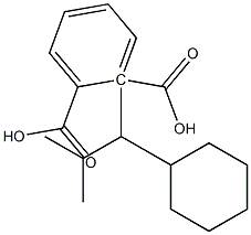 (+)-Phthalic acid hydrogen 1-[(S)-2-methyl-1-cyclohexylpropyl] ester Struktur