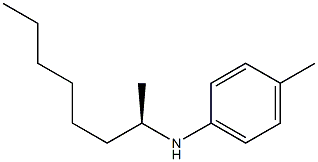 (-)-N-[(R)-1-Methylheptyl]-p-toluidine Struktur