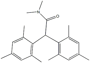 N,N-Dimethyl-2,2-dimesitylacetamide Struktur