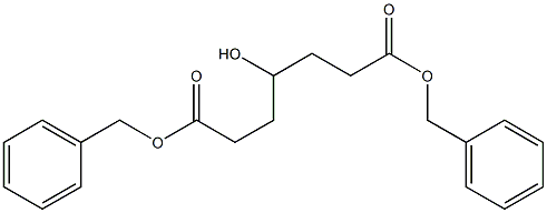 4-Hydroxypimelic acid dibenzyl ester Struktur