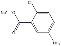 5-Amino-2-chlorobenzoic acid sodium salt Struktur