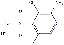 3-Amino-2-chloro-6-methylbenzenesulfonic acid lithium salt Struktur