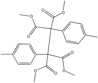 1,2-Bis(p-tolyl)-1,1,2,2-ethanetetracarboxylic acid tetramethyl ester Struktur