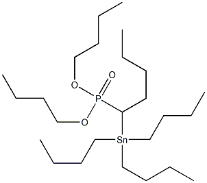 1-(Tributylstannyl)pentylphosphonic acid dibutyl ester Struktur