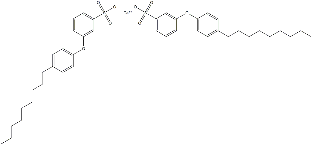 Bis[3-(4-nonylphenoxy)benzenesulfonic acid]calcium salt Struktur