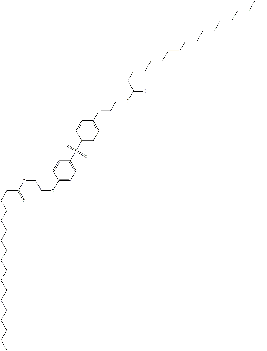 Bis[4-[2-(octadecanoyloxy)ethoxy]phenyl] sulfone Struktur