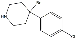 4-Bromo-4-(4-chlorophenyl)piperidine Struktur