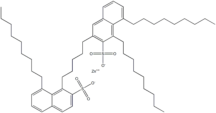 Bis(1,8-dinonyl-2-naphthalenesulfonic acid)zinc salt Struktur