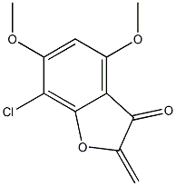 2-Methylene-7-chloro-4,6-dimethoxy-3(2H)-benzofuranone Struktur