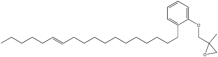 2-(12-Octadecenyl)phenyl 2-methylglycidyl ether Struktur