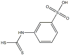 3-(Dithiocarboxyamino)benzenesulfonic acid Struktur